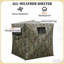 Abri toutes saisons, store de chasse, store transparent