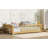 Twin size Floor Platform Bed with Built-in Book Rack-616654030