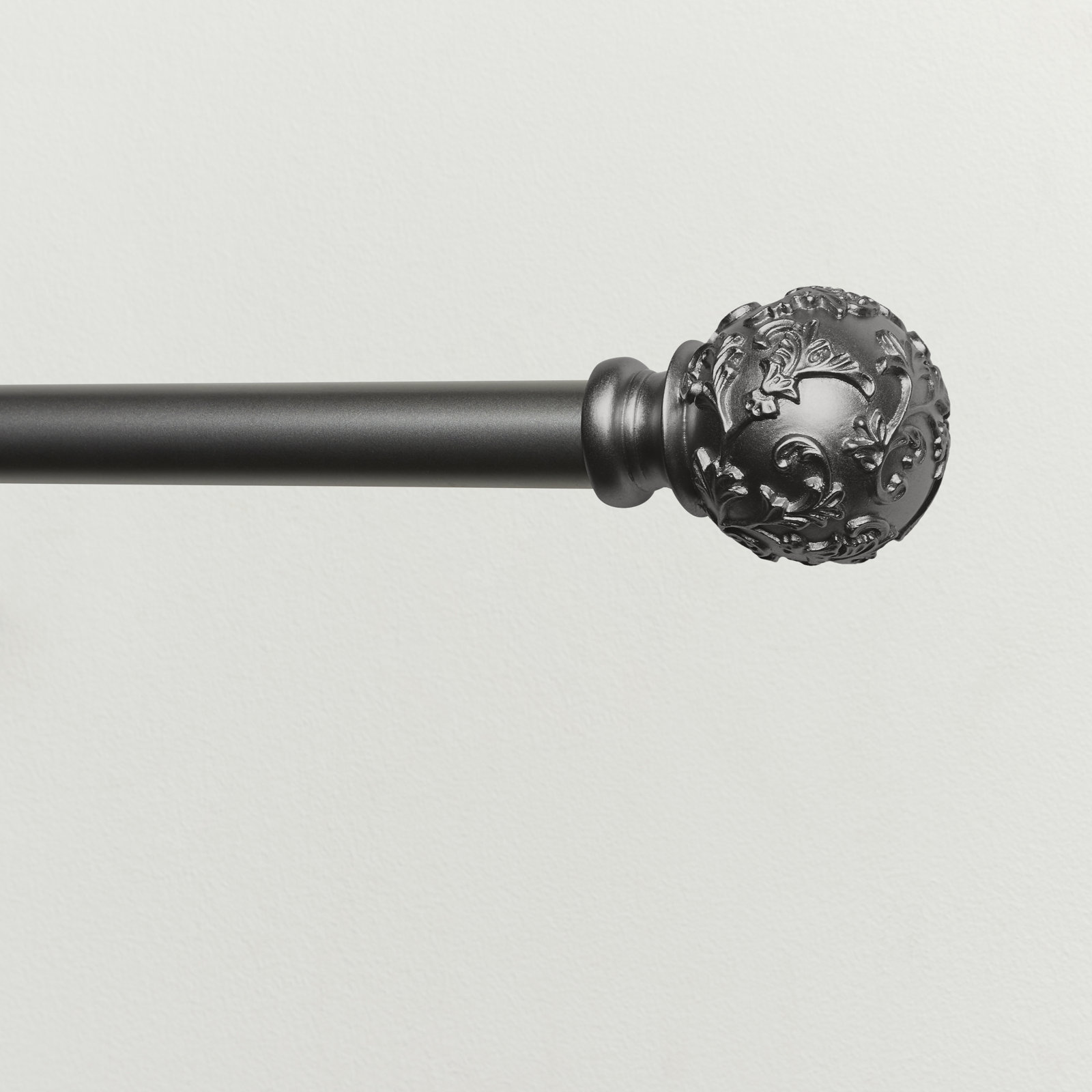 Jewett Adjustable Vine Curtain Rod, 36" - 72", Gunmetal
