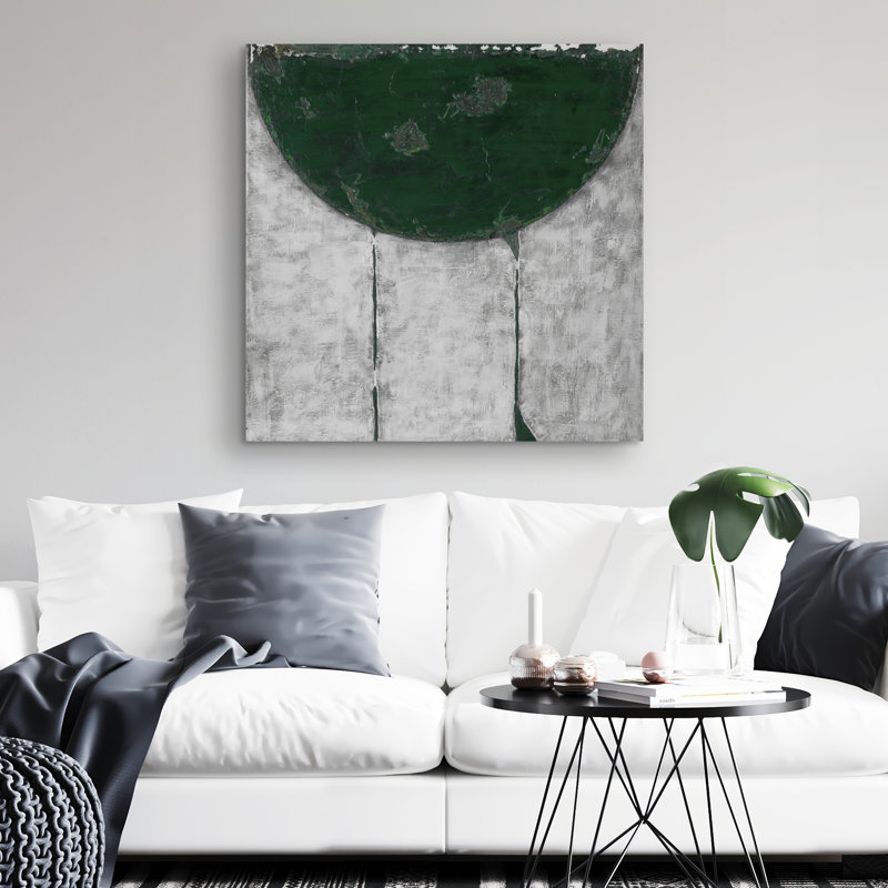 half circle - 32"x32" art on canvas