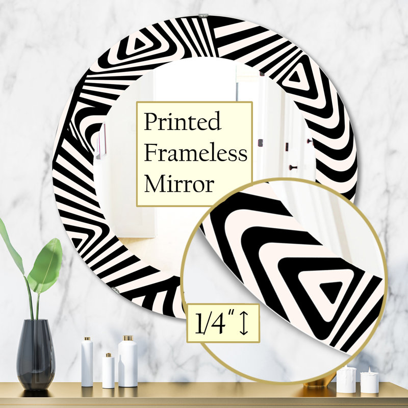 Miroir mural moderne et contemporain, H 31,5 po x l 31,5 po x P 0,24 po