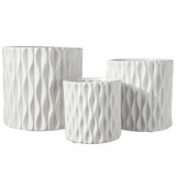 Tebikerei 3-Piece Ceramic Pot Planter Set