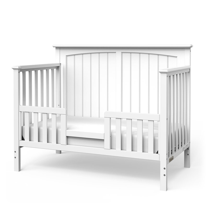 Barrière de lit d'enfant pour enfant pour Delaney, Penelope et Sheldon, Blanc mat