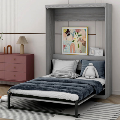 Hallberg Murphy Bed, can be Folded into a Cabinet by Latitude Run