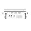 Ensemble de quincaillerie de porte de grange simple standard standard-55666979-55666977