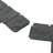 9'' H x 10.5'' W Gray Nylon Lawn Edging