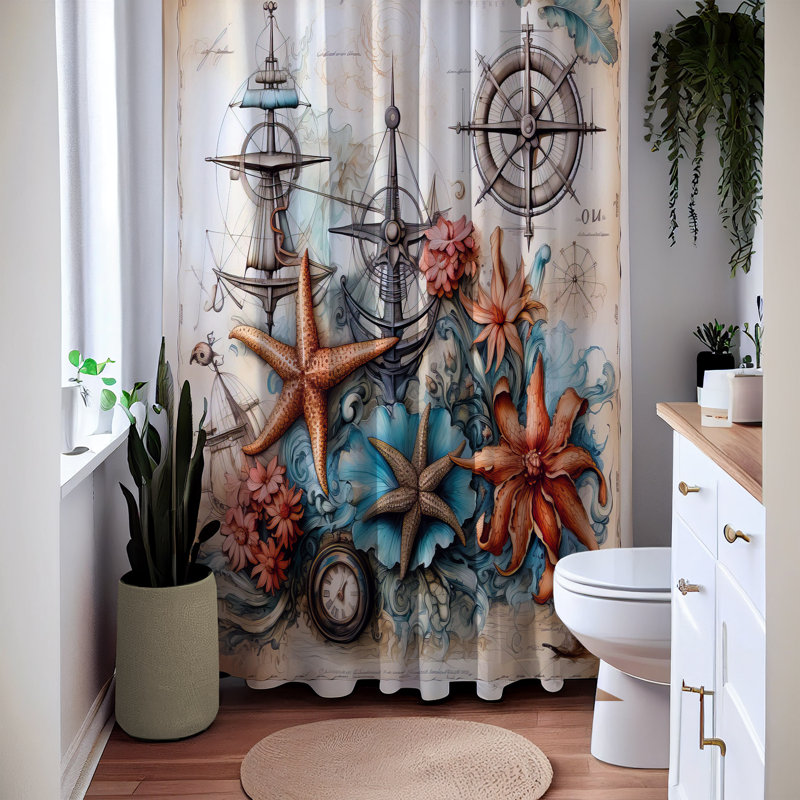 Shower Curtain, 72" H x 70" W