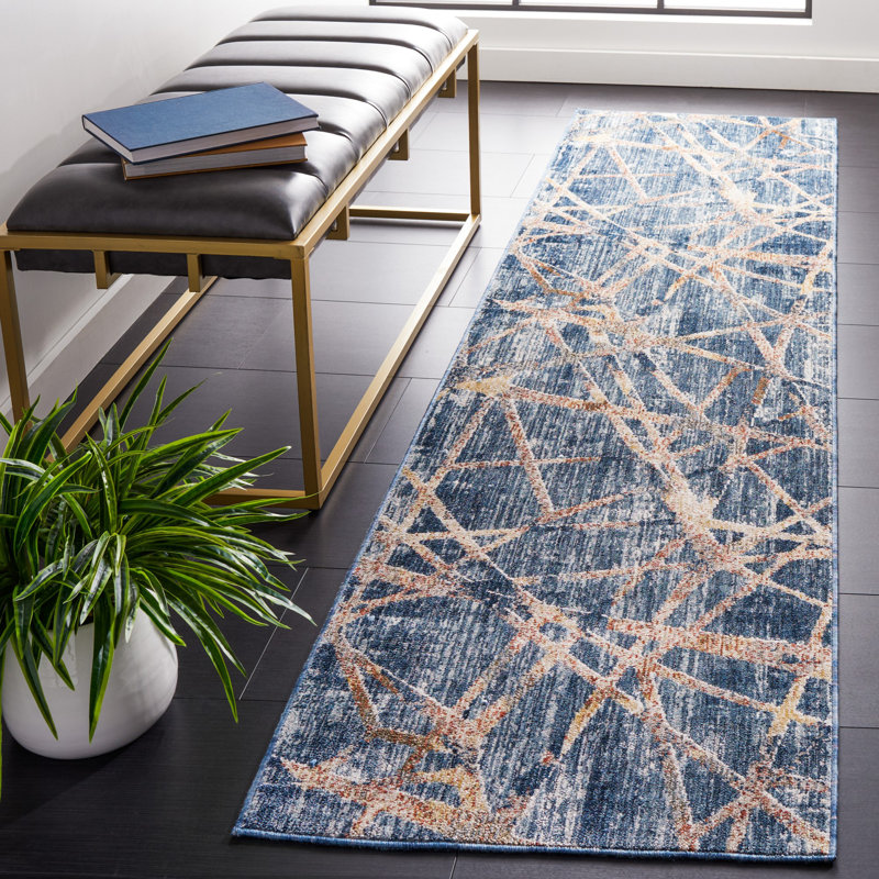 Olympia Performance Abstract Rug, Runner 2'3" x 9'