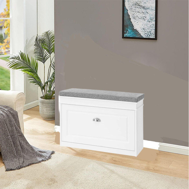 Gianmichael Polyester Blend Upholstered Storage Bench