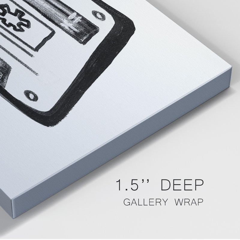 Cassette esquisse de qualité supérieure sur toile tendue - prête à être accrochée, H 32 po x l 48 po