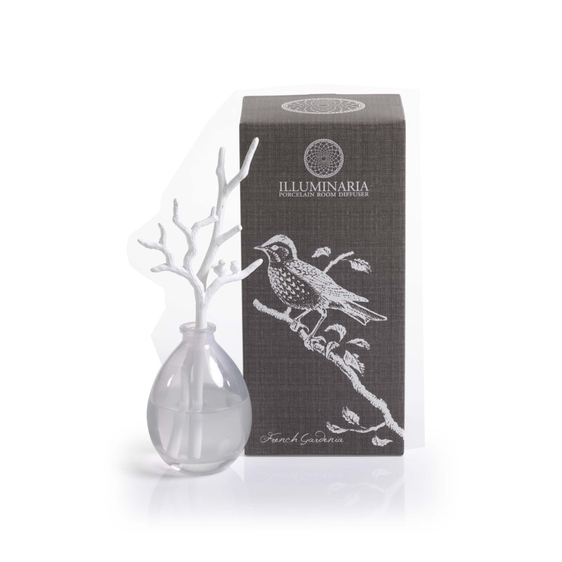 Diffuseur en porcelaine Illuminaria, parfum de gardénia français