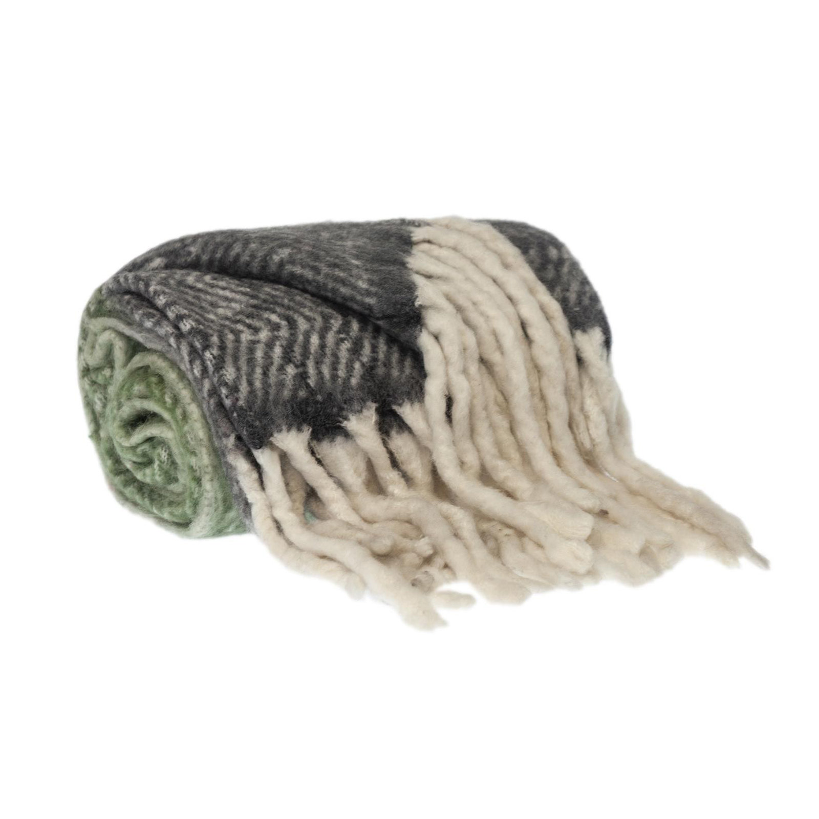 Ixia Knitted Throw Blanket, Gray