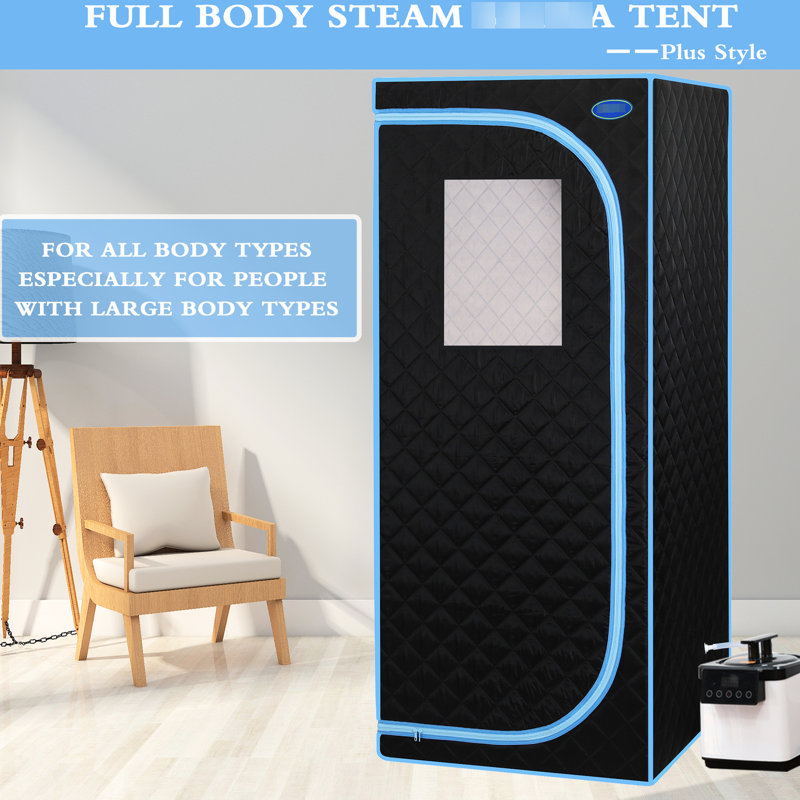 Portable Detox Steam - 360 Nozzles 9.1Kg Gross Weight Black Full Size Tent Enhance Skin Health 2M Power Cable Length Blue Binding