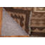 Tapis oriental brun en laine tissé à plat à la main 6 pi 8 po x 9 pi 5 po Oriental