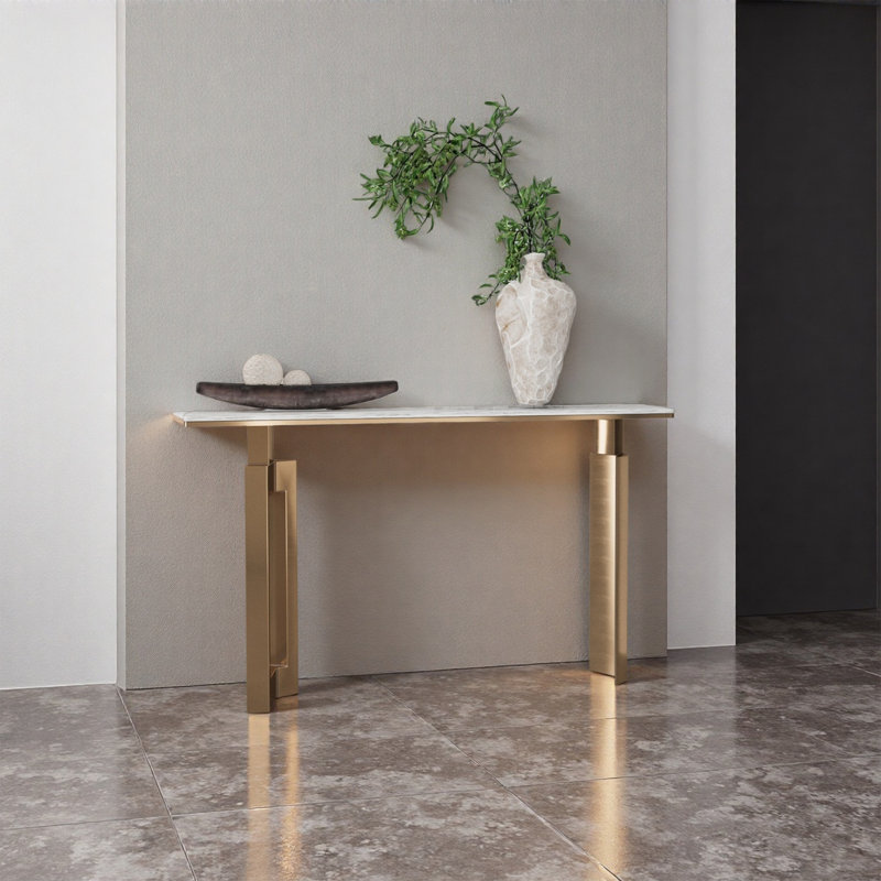 Modern Luxury Console Table Entryway, H 33,46 po x l 55,12 po x P 13,78 po