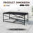 Rectangular Outdoor Dining Table with Aluminum Frame - Weather-Resistant Patio Table-606632694