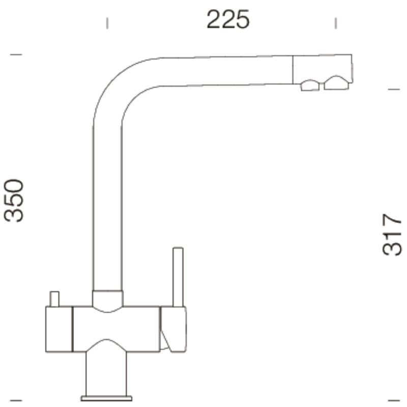 High Pressure Single Lever Monobloc Tap, Puro