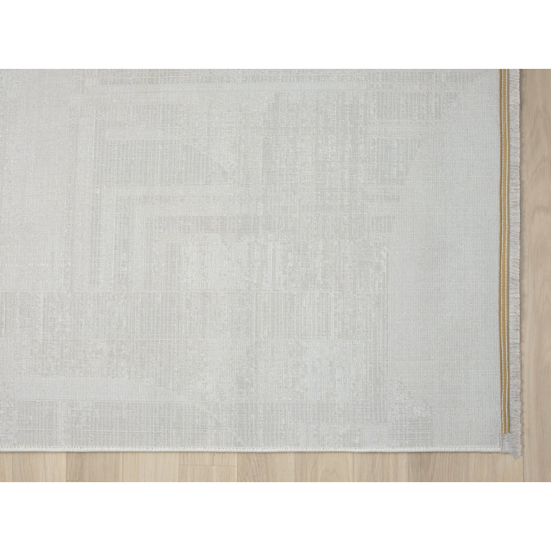 Isla Machine Woven Cream Indoor Rug, Rectangular 200 x 290cm