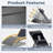 3-Piece Aluminum Pool Lounge Chair Set, 2 Adjustable Patio Chaise Lounges with Table-1088252339