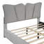 Lit plateforme tapissier en velours
