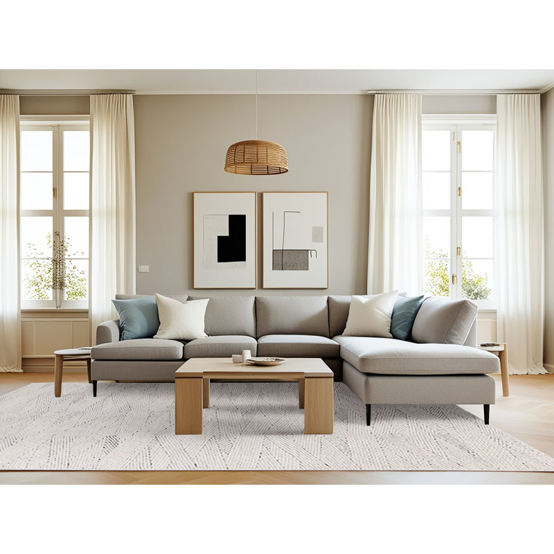 Dezmund Chevron Indoor Rug, Rectangle 8' x 10'
