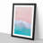 Beach in Hong Kong in Abstract - Picture Frame Graphic Art Print-55683591-55683590