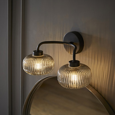Rawdha Glass Armed Sconce