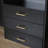 5-in-1 Hall Tree with 6 Drawers, 3 Cabinets, and 3-Tier Top Storage (Black)-580463707