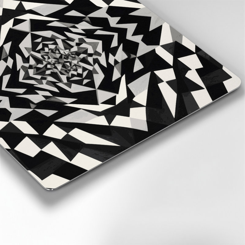 Art mural noir Op Art 2