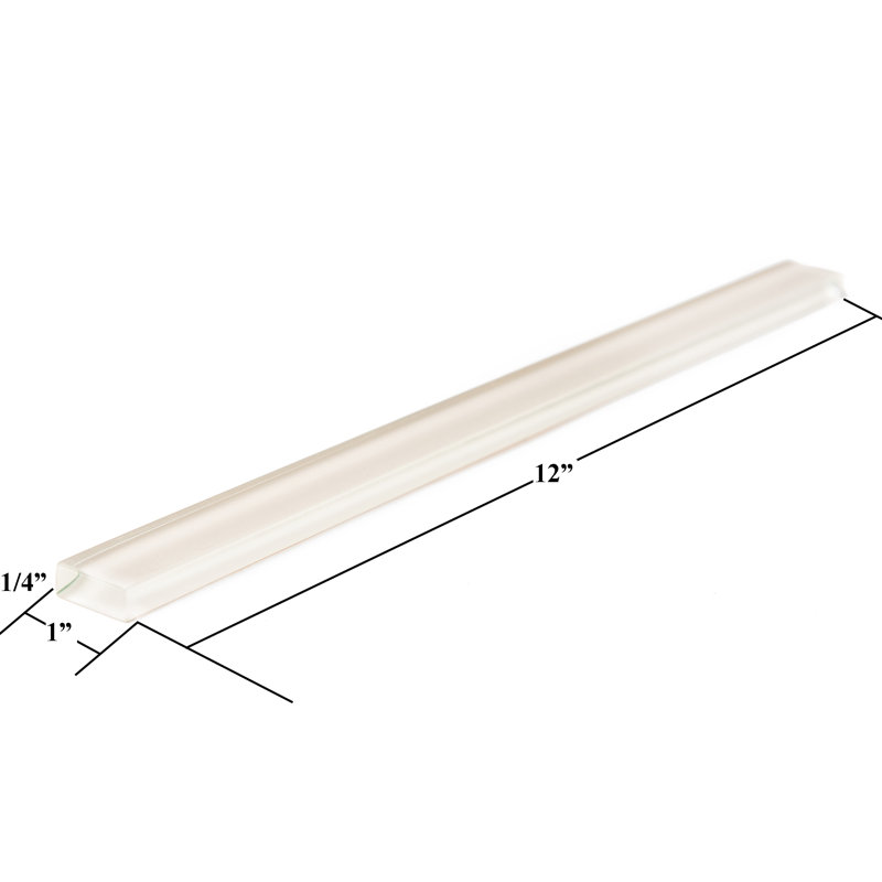 Urban 12" x 1" Glass Liner Tile Trim, Latte
