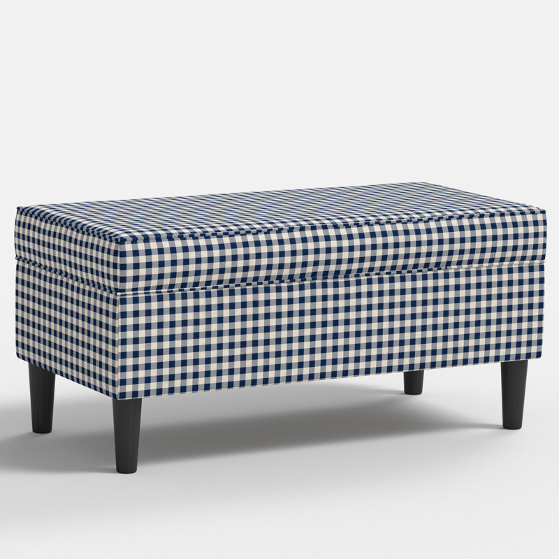 Banc de rangement, Vichy classique indigo