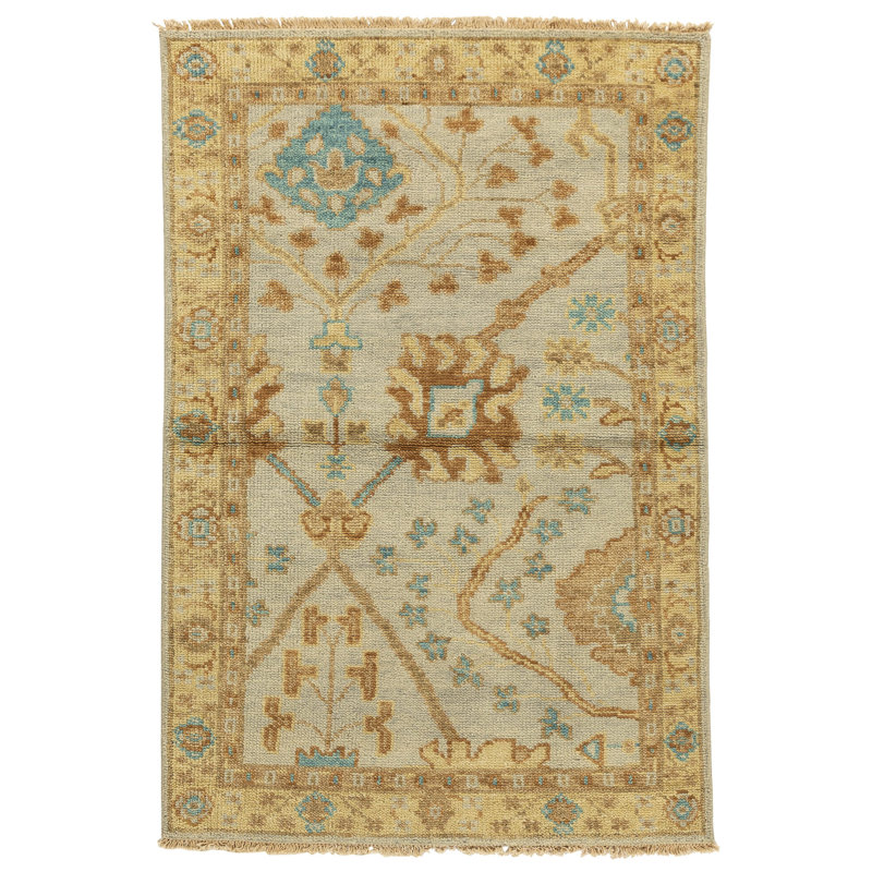 One-of-a-Kind 4' X 6' Hand Knotted Area Rug