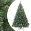  Artificial Hinged Christmas Tree Snow Flocked White-282973867