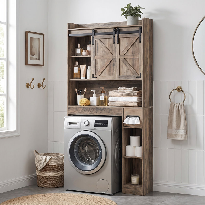 Armoire de rangement Farmhouse Barn, Noyer