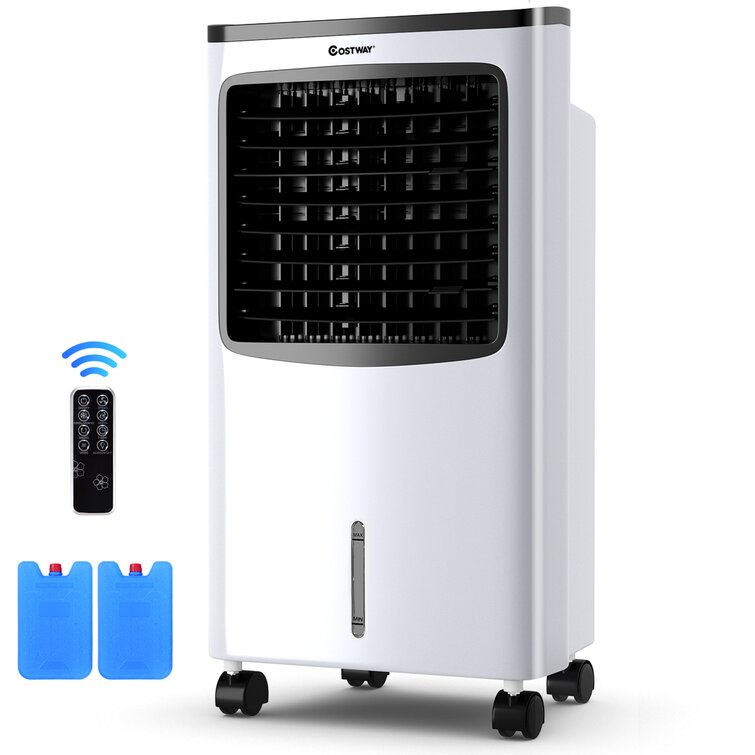 Costway 2500 Cubic Feet Per Minute Portable Indoor Evaporative Cooler with  Remote Included