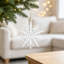 Ensemble de 6 crochets décoratifs en forme de flocon de neige en forme d'arbre de Noël suspendu 6,1 x 1,8 x 6,3 pouces pour des décorations de fêtes-1646830097
