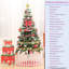 Arbre de Noël artificiel 5 pi, DEL, 109 pendentifs, jupes, garde-corps, arbre d'ambiance festif intérieur avec lumières DEL, 5 pi, garde-corps pour la joie