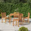 Bosarge 4 - Person Teak Patio Dining Set with Square Table