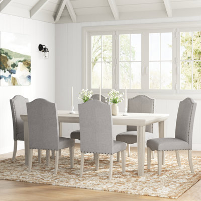 Gladyce 6 - Person Solid Wood Solid Wood Top Four Leg Dining Set