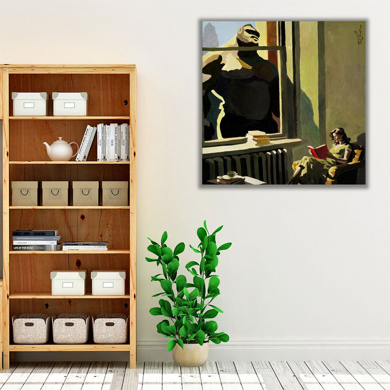 «A Good Book», reproduction d'art sur toile, H 12 po x l 12 po