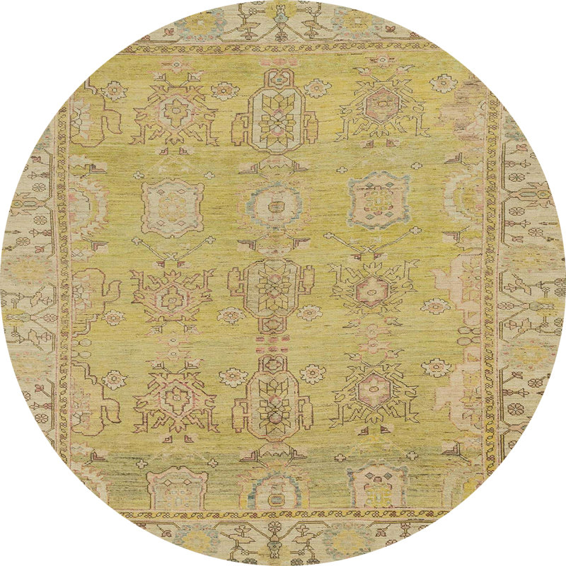 Tapis abstrait moderne 1678, Rond 6 pi