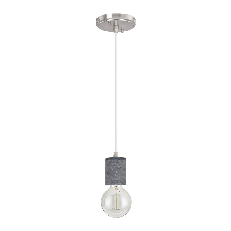 Luminaire suspendu pour une seule ampoule 1 lumières Colleyville, H 66 po x l 4,5 po x P 4,5 po