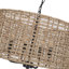 Lustre suspendu en rotin de style bohémien 19,68 po