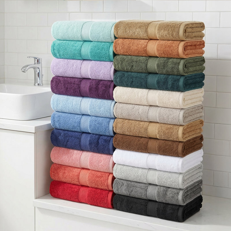 Serviette de bain de luxe en coton égyptien Donald, Pierre