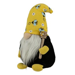 Bee and Honey Themed Gnomes, Plush Bumblebee Home Decor, Set of Two