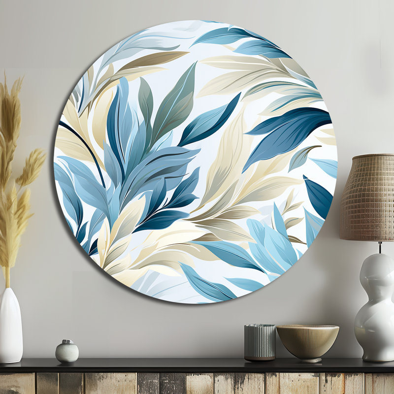 Copen - Art floral rond en métal, H 36 po x l 36 po