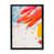 Impression noire sur toile encadrée sélectionné