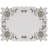 Luxurious Alois Collection Placemats with Embroidered Floral Motif for Elegant Christmas Dining Table Decor