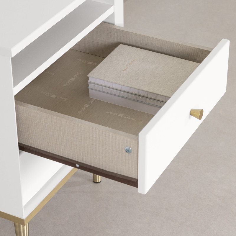 Bickley 2 Drawer Nightstand, White