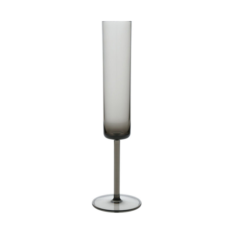 Gray 6oz Copolyester Champagne Flute Set of 6